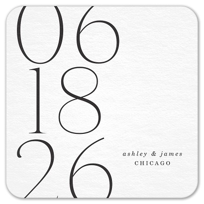 Stacked Numbers Custom Coasters