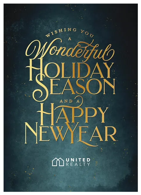 Shiny Script Business Holiday Cards