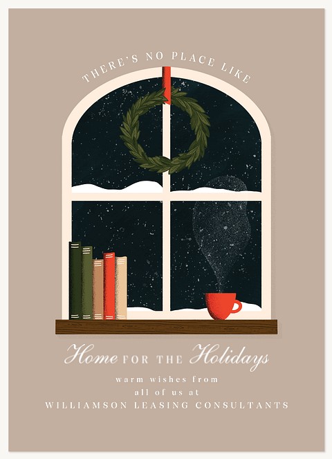 Window Scape Business Holiday Cards