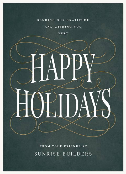 Classic Traditions Business Holiday Cards