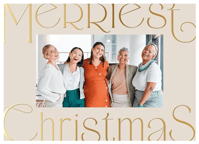 Natural Motif Business Holiday Cards