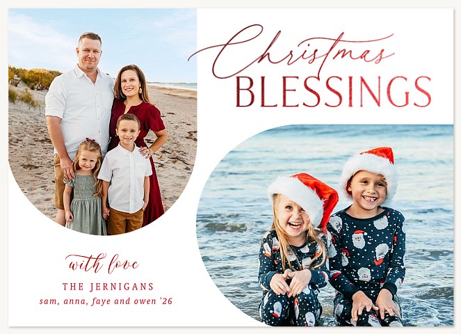 Arch Duo Personalized Holiday Cards