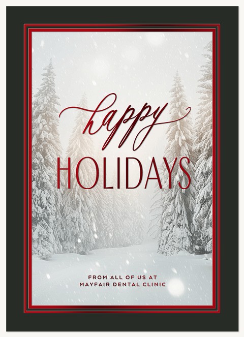 Eloquent Frame Business Holiday Cards
