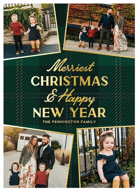 Bespoke Tweed Personalized Holiday Cards