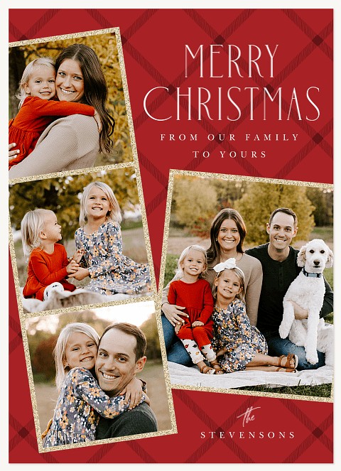 Glitter Glam Personalized Holiday Cards