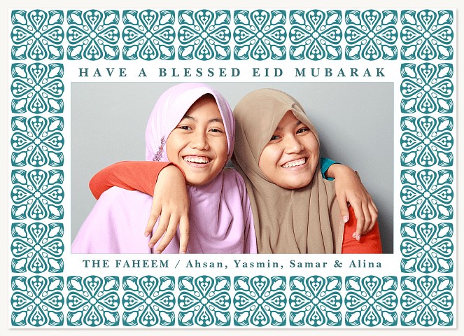 Arabesque Blessings Eid Cards