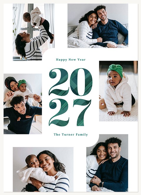 Plaid Peace Personalized Holiday Cards