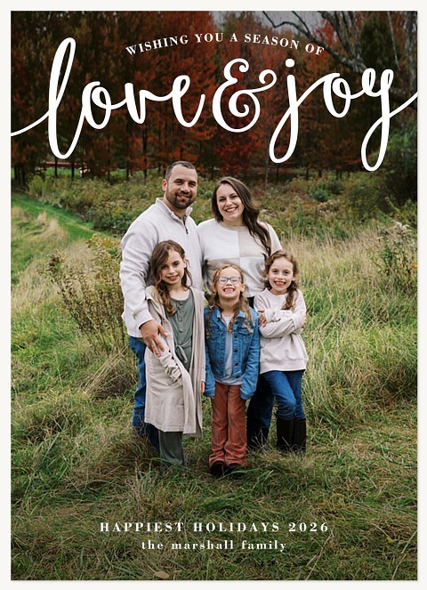 Season Of Joy Photo Holiday Cards