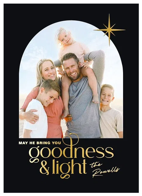 Goodness & Light Personalized Holiday Cards
