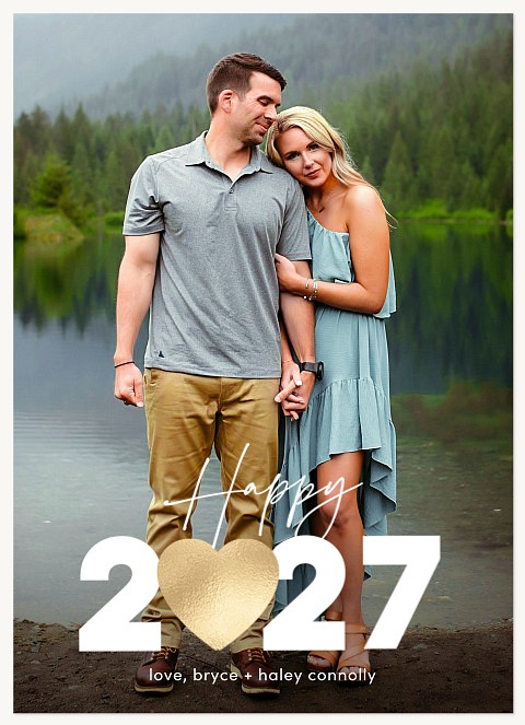 Big Heart Year Personalized Holiday Cards