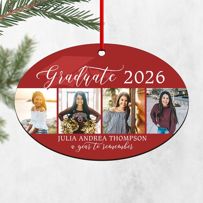 Holiday Grad Custom Ornaments