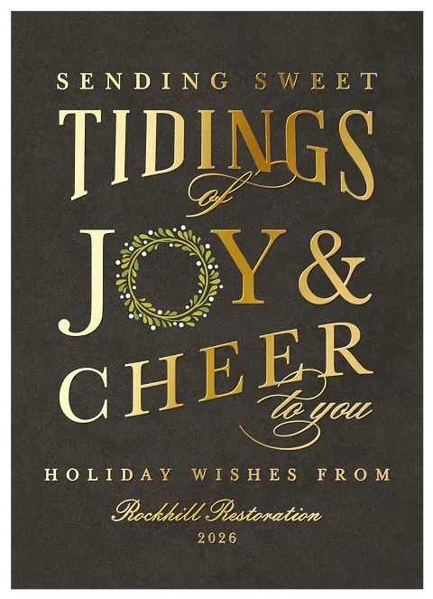 Lustrous Tidings Business Holiday Cards
