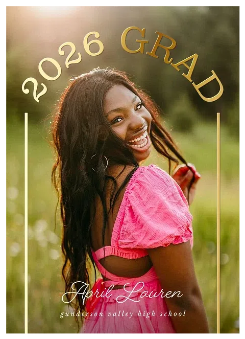 Arched Serif Graduation Cards