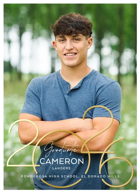 Open Numerals Graduation Cards