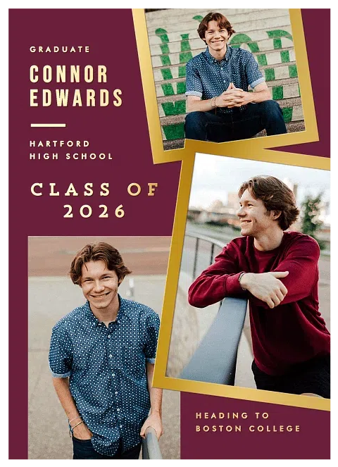  Varsity Snaps Graduation Cards