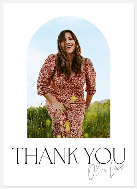 Minimal Arch Thank You Cards 