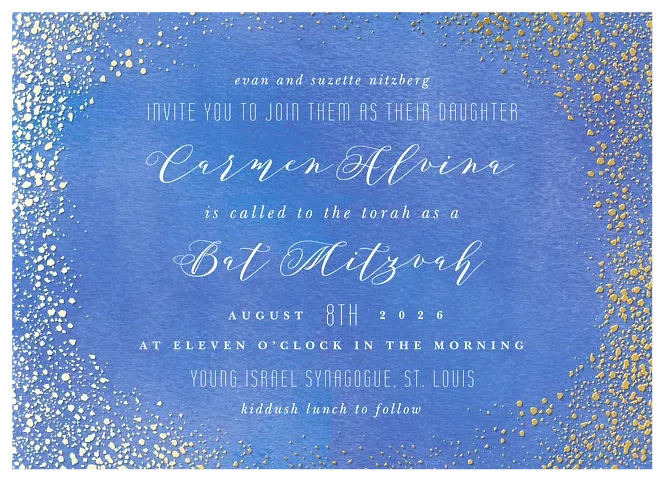 Windswept Bat Mitzvah Invitations
