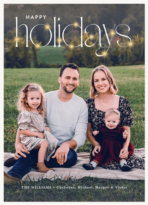 Glow & Joy Personalized Holiday Cards