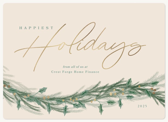 Festive Sprigs Holiday & Christmas Magnet Cards