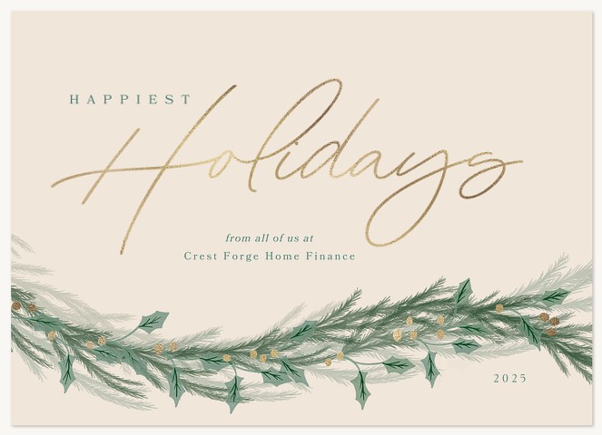 Festive Sprigs Business Holiday Cards