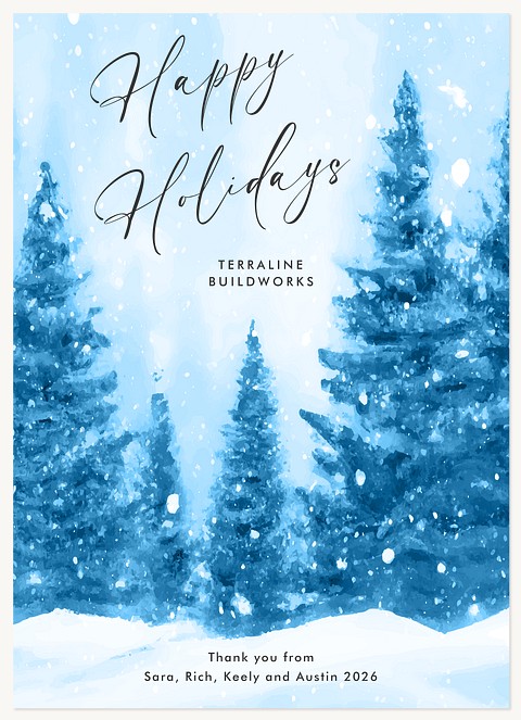 Frosted Woods Business Holiday Cards