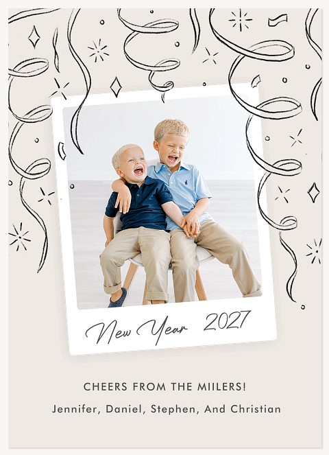 Fun Sketch Personalized Holiday Cards