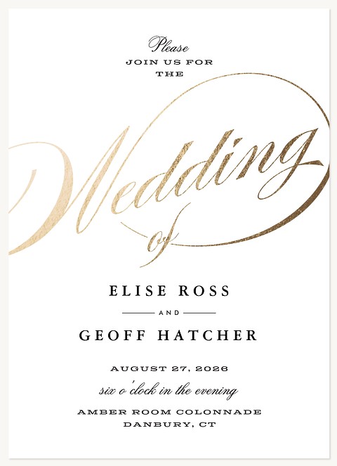 Simply Timeless Wedding Invitations