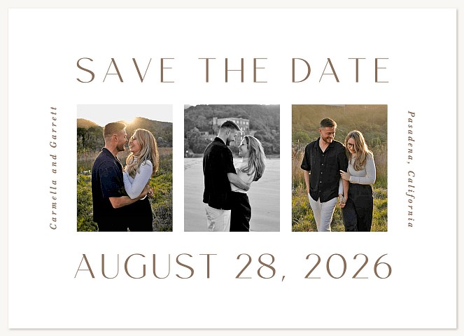 Triple Moment Save the Date Cards