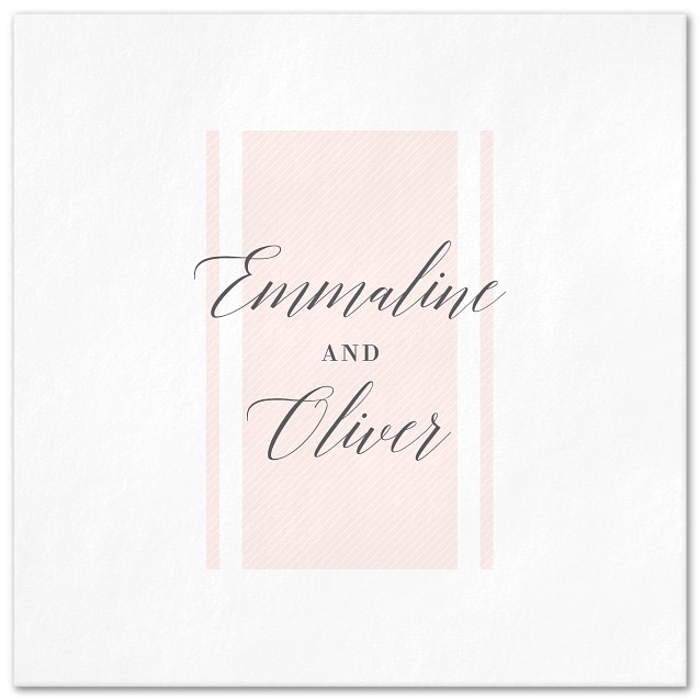 Blush Lines Custom Napkins