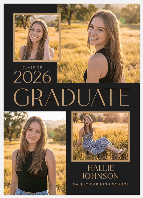 Classic Four Graduation Cards