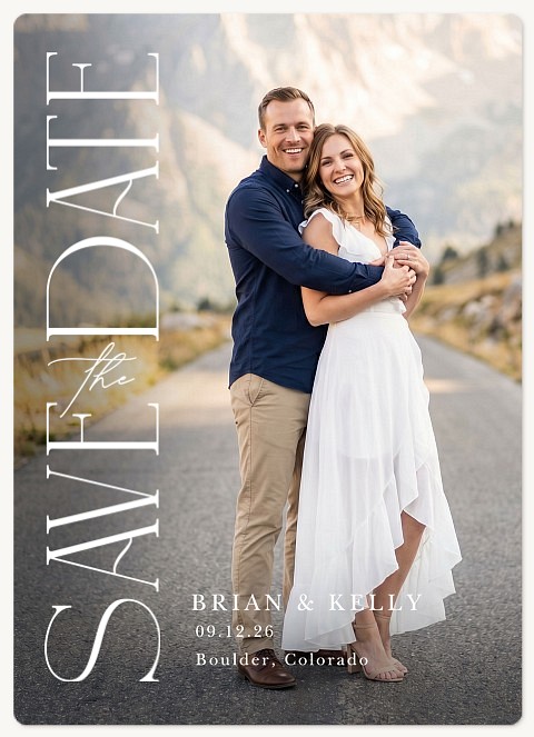 Side Serif Save the Date Magnets
