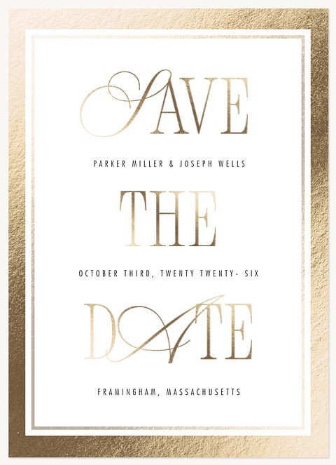 Traditional Frame Save the Date Cards