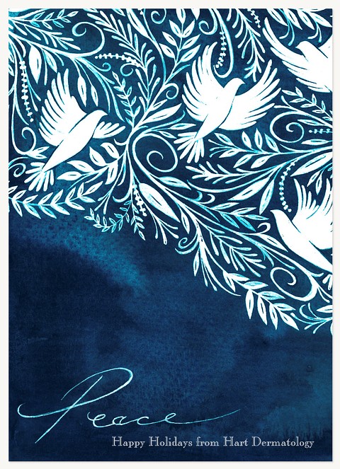 Peaceful Doves Business Holiday Cards