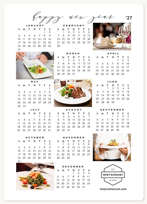 Calendar Gram Business Holiday Cards