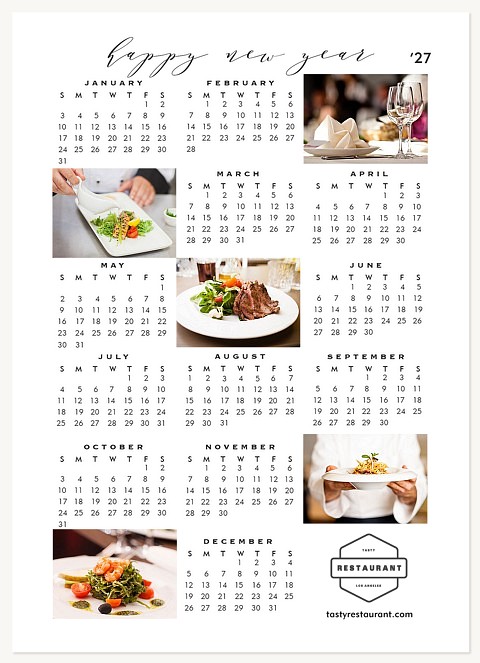 Calendar Gram Business Holiday Cards