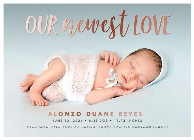 Newest Love Baby Announcements
