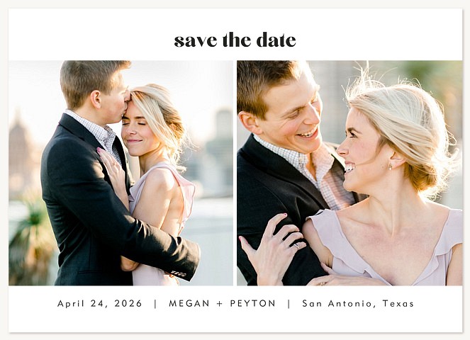 Simplified Save the Date Cards