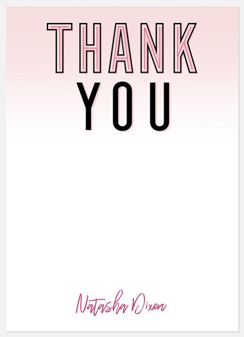 Open House Party Thank You Cards 