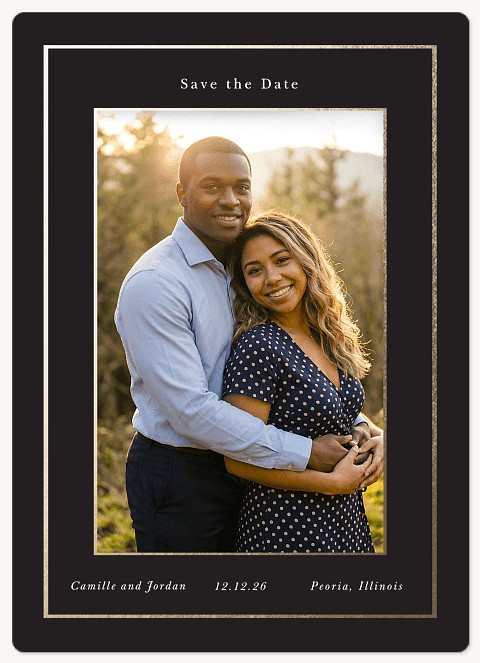 Gilded Save the Date Magnets