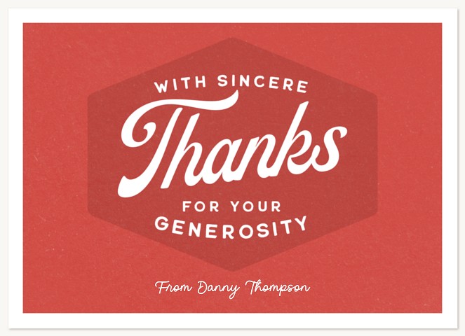 Vintage Type Thank You Cards 