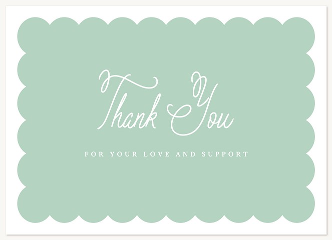 Scallops Thank You Cards 