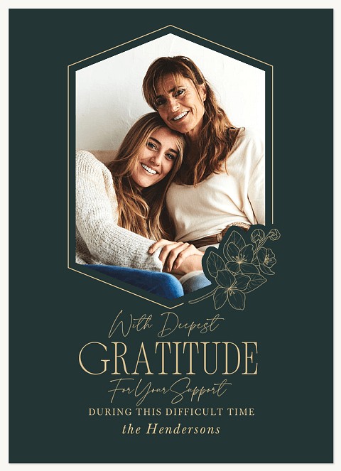 Gratitude Flower Thank You Cards 
