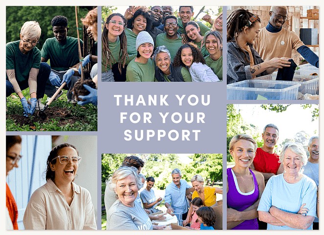 Support Gallery Thank You Cards 