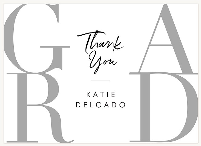 Grand Grad Graduation Thank You Cards