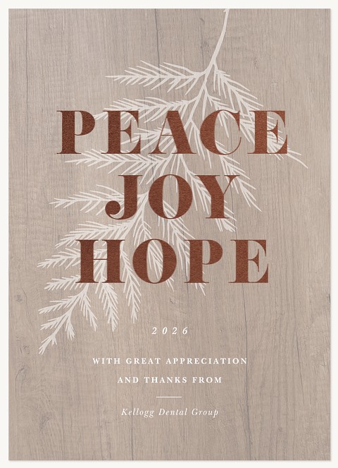 Cedar Peace Business Holiday Cards