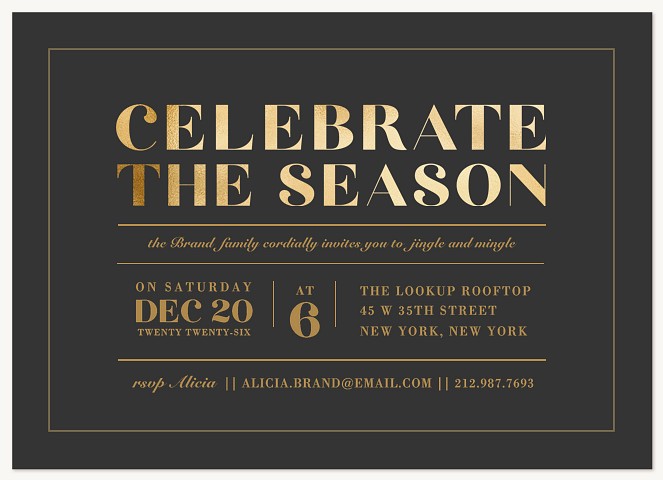 The Season Holiday Party Invitations