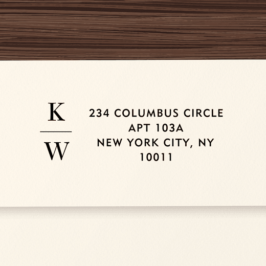 Stacked Monogram | Custom Rubber Stamps