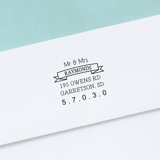 Ribbon Banner | Custom Rubber Stamps