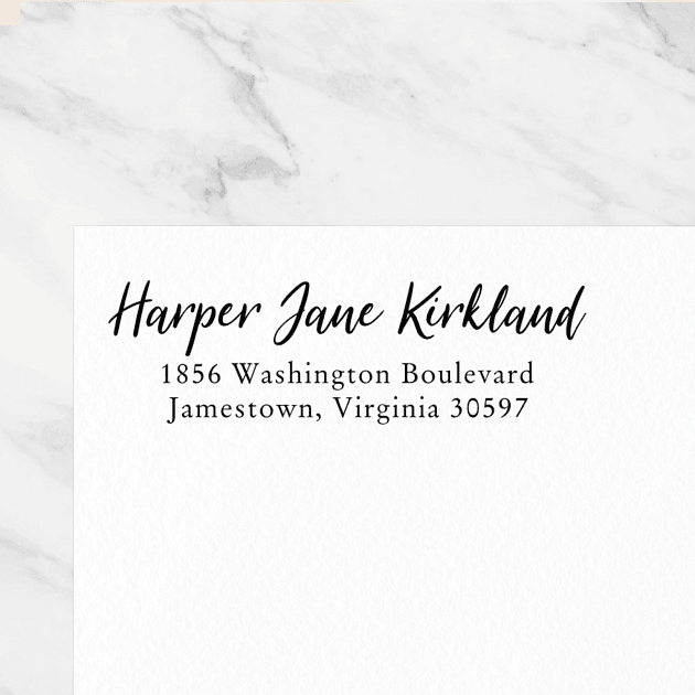 Stylish Script | Custom Rubber Stamps