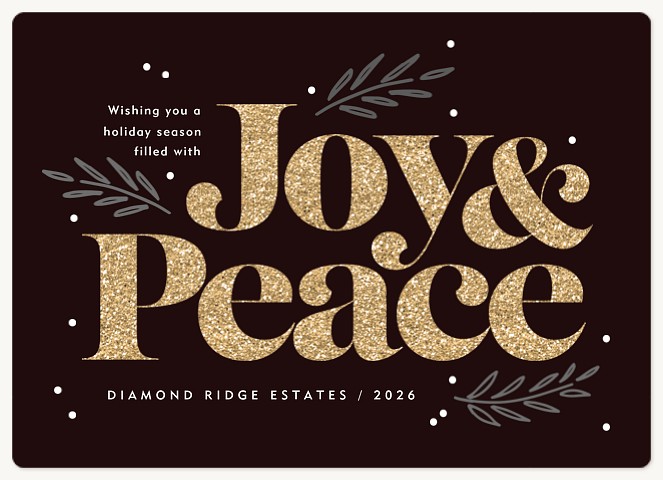 Boldest Glitter Holiday & Christmas Magnet Cards